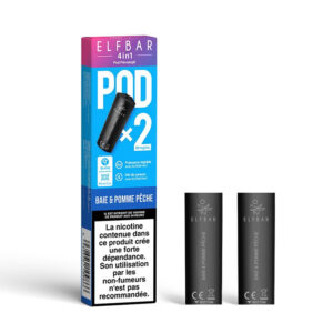 Cartouche Baie & Pomme Pêche 4in1 Elfbar