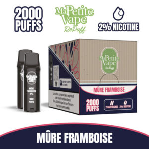 Cartouche Mûre Framboise RePuff 1000 Ma Petite Vape