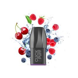Cartouche Myrtille Framboise Cerise Click & Puff X-Bar