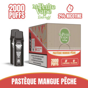 Cartouche Pastèque Mangue Pêche RePuff 1000 Ma Petite Vape