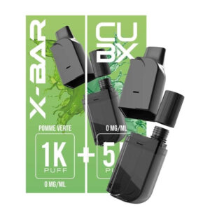 Cartouche Pomme Verte CUB-X X-Bar
