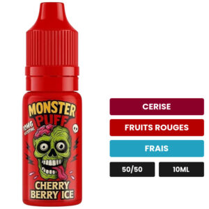 E-liquide Cherry Berry Ice Monster Puff sel de nicotine 10 ml