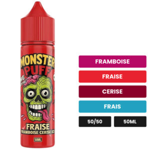 E-liquide Fraise Framboise Cerise Ice Monster Puff 50 ml