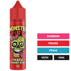 E-liquide Fraise Gummy Bear Monster Puff 50 ml