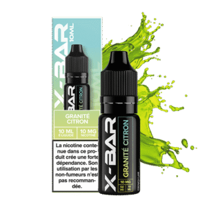 E-liquide Granite Citron X-Bar sel de nicotine 10 ml