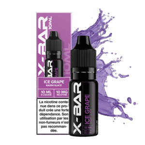 E-liquide Ice Grape X-Bar sel de nicotine 10 ml