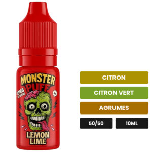 E-liquide Lemon Lime Monster Puff sel de nicotine 10 ml