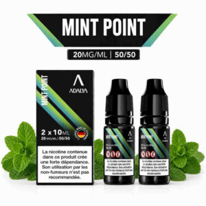 E-liquide Mint Point Adalya sel de nicotine 10 ml