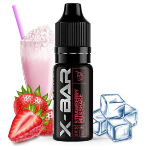 E-liquide Strawberry Milkshake X-Bar sel de nicotine 10 ml