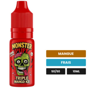 E-liquide Triple Mango Ice Monster Puff sel de nicotine 10 ml
