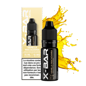 E-liquide Vanilla Macadamia X-Bar sel de nicotine 10 ml