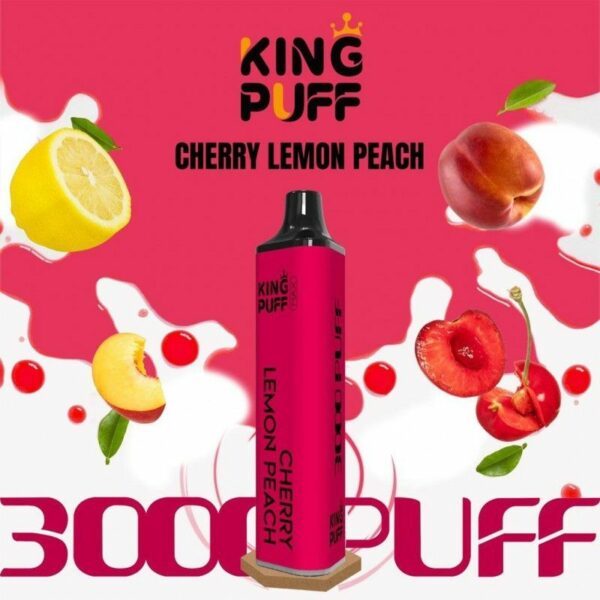 king puff cherry lemon peach 3000 puffs