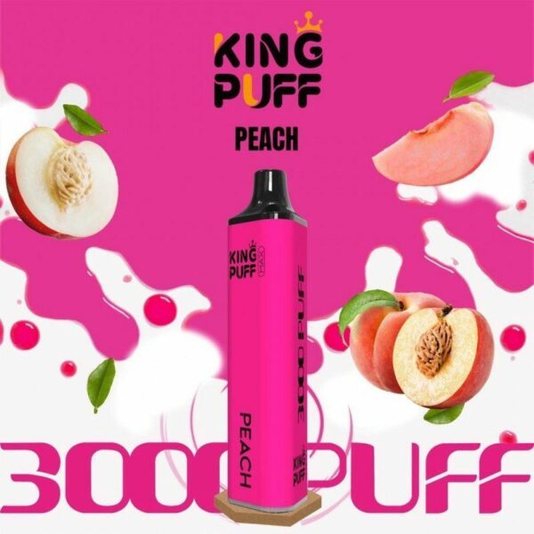 king puff peach 3000 puffs