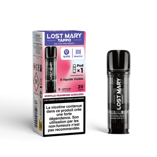 pod tappo 2ml 20mg lost mary 10