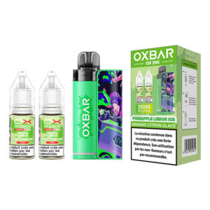 Puff remplissable Ananas Citron Glacé OX35K OXBAR