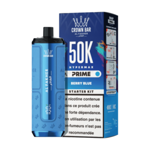Puff rechargeable Berry Blue Crown Bar 50K Al Fakher