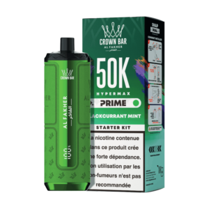 Puff rechargeable Blackcurrant Mint Crown Bar 50K Al Fakher