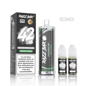 Puff remplissable Blackcurrant Mint Shisha 42K Razz Bar