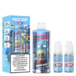 Puff remplissable Blue Grape 30K Razz Bar