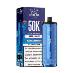 Puff rechargeable Blue Razz Blast Crown Bar 50K Al Fakher