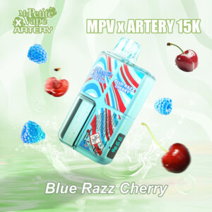 Puff rechargeable Blue Razz Cherry MPV x Artery 15000 Ma Petite Vape