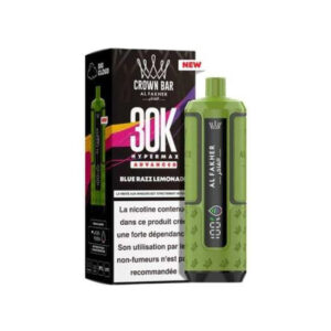 Puff rechargeable Blue Razz Lemonade Crown Bar 30K Al Fakher