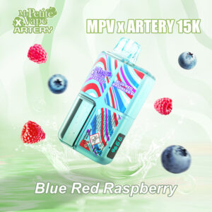 Puff rechargeable Blue Red Raspberry MPV x Artery 15000 Ma Petite Vape