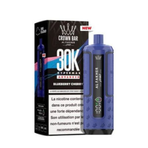 Puff rechargeable Blueberry Cherry Crown Bar 30K Al Fakher