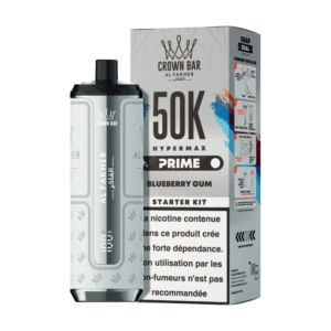 Puff rechargeable Blueberry Gum Crown Bar 50K Al Fakher