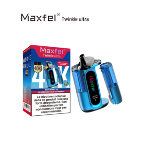 Puff rechargeable Blueberry Ice + Blueberry Sour Raspberry Twinkle Ultra 40K Maxfel