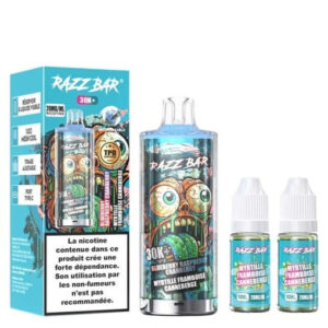 Puff remplissable Blueberry Raspberry Cranberry 30K Razz Bar