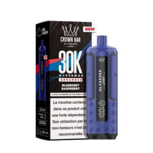 Puff rechargeable Blueberry Raspberry Crown Bar 30K Al Fakher