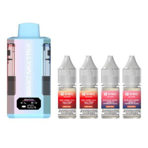 Puff remplissable Fizzy Cherry Cola & Blue Razz Cherry Mixtrix 80K BIMO
