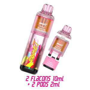 Puff rechargeable Fraise Framboise Cerise Glacée Big Puff Rocket