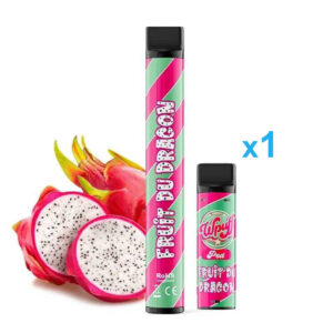 Puff rechargeable Fruit du Dragon (1Bat + 1Pod) WPUFF 600 Liquideo