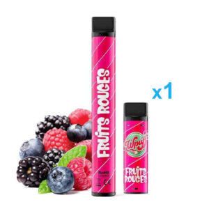 Puff rechargeable Fruits Rouges (1Bat + 1Pod) WPUFF 600 Liquideo