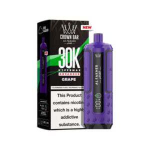 Puff rechargeable Grape Crown Bar 30K Al Fakher
