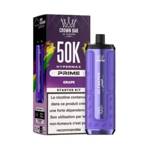 Puff rechargeable Grape Crown Bar 50K Al Fakher