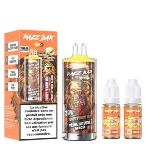 Puff remplissable Juicy Peach Ice 30K Razz Bar