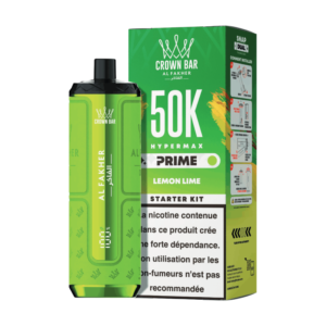 Puff rechargeable Lemon Lime Crown Bar 50K Al Fakher
