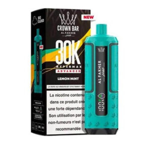 Puff rechargeable Lemon Mint Crown Bar 30K Al Fakher