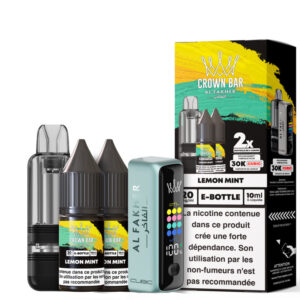 Puff remplissable Lemon Mint Cubic 30K Al Fakher