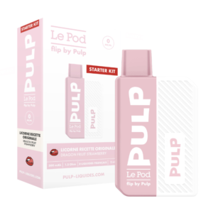 Puff rechargeable Licorne Recette Originale Le Pod Flip Pulp