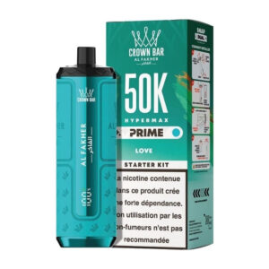 Puff rechargeable Love Crown Bar 50K Al Fakher