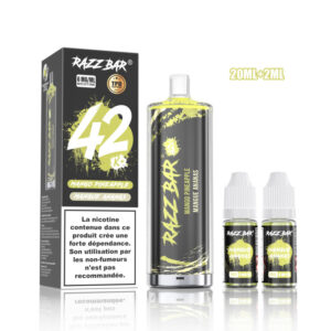 Puff remplissable Mango Pineapple Shisha 42K Razz Bar