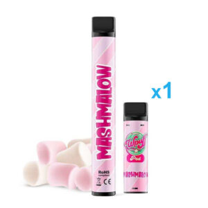 Puff rechargeable Mashmalow (1Bat + 1Pod) WPUFF 600 Liquideo