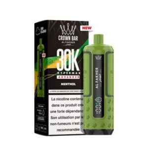 Puff rechargeable Menthol Crown Bar 30K Al Fakher
