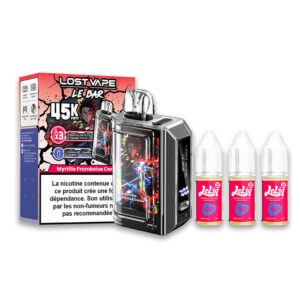Puff remplissable Myrtille Framboise Cerise Le Bar 45K Lost Vape