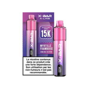 Puff rechargeable Myrtille Framboise X-Line X-Bar
