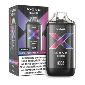 Puff rechargeable Myrtille Grenade Ice X-One Pro X-Bar